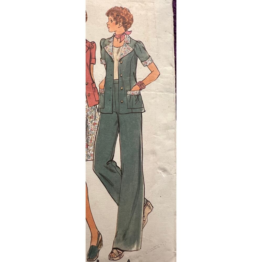 Butterick Sewing pattern 4119 suit blazer pants size 12